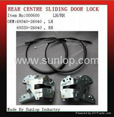 toyota hiace parts rear centre sliding door lock for hiace 2005 up h