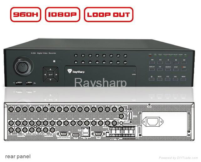 Standalone Dvr/h.264 16ch Dvr