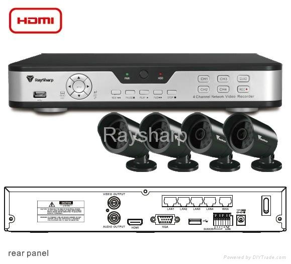 H.264 4CH NVR（Network Video Recorder）