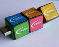 Customs twist cube usb pendrive with free logo 2