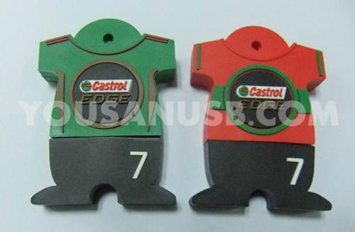 Castrol Shirts Shape USB Flash Sticks