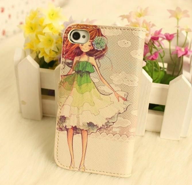 2013 cute Korea colorful flip printing phone case 3