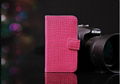 2013 new fashion crocodile leather iphone4/5 case 1