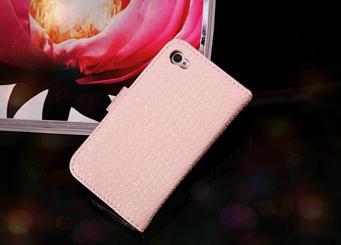 2013 new fashion crocodile leather iphone4/5 case 4