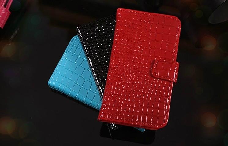 2013 new fashion crocodile leather iphone4/5 case 5