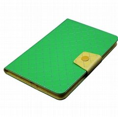 2013 hot color contrast 360 rote PU ipad case cover