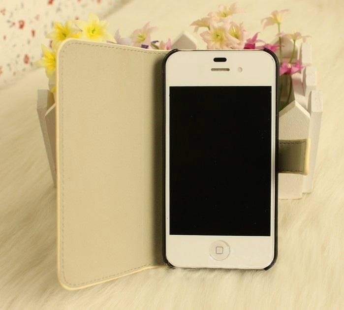2013 fashion elegant flip printing colorful iphone 4s case cover 3