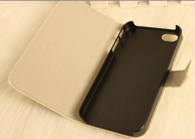 2013 fashion elegant flip printing colorful iphone 4s case cover 4