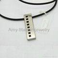 Brushed Stainless steel pendant