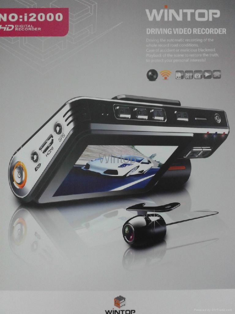 GPS Tracker Car DVR / Car Blackbox / Camcorder with 2.7 inches Full HD 1080P