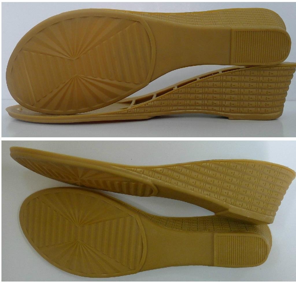 TPR shoe sole for ladies sandals,tpr outsole+eva insole 2