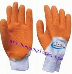 rubber work gloves