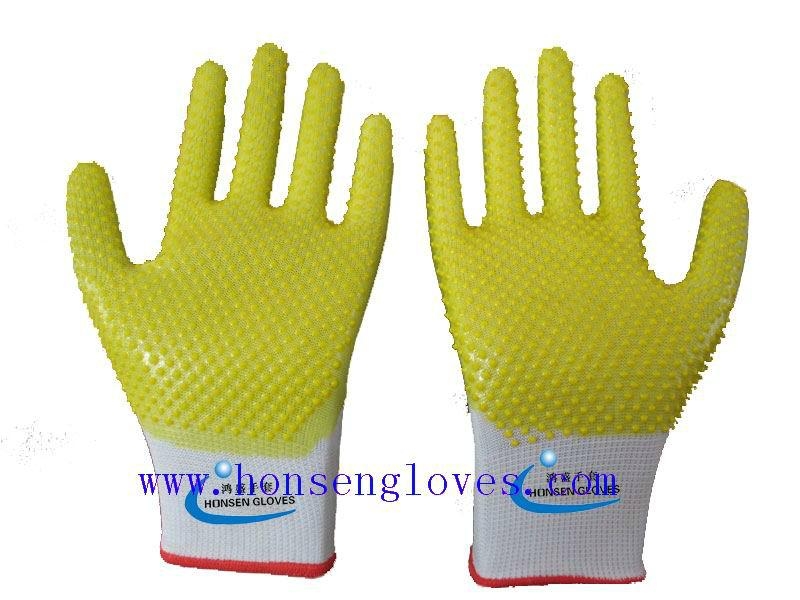 dots cotton gloves HS501 Honsengloves (China Manufacturer