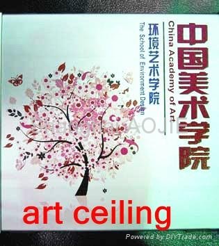 CMYKW art ceiling uv flatbed printing machine 4