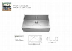 stainless steel handmade sink