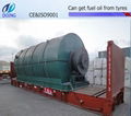 energy saving big handing capacity waste tire recycling machinery