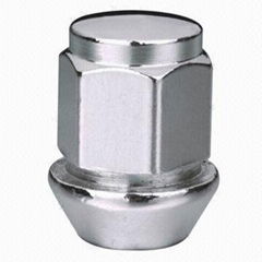 Wheel Lug Nut, Made of Carbon or Alloy Steel, Various Sizes are Available