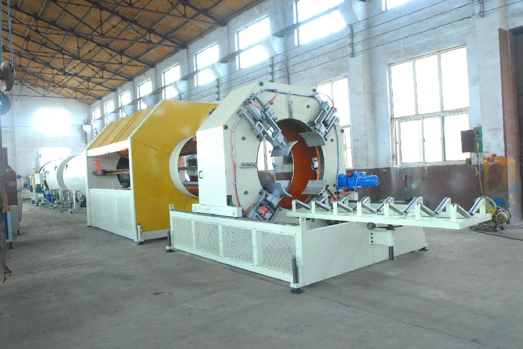 PE heat preservation/jacket pipe production line 2