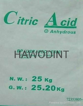 food grade citric acid anhydrous citric acid monohydrate RZBC / BBCA /TTCA grade 4