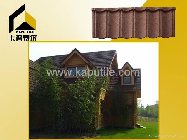 Interlocking model Stone Coated Metal Roofing Tile 2