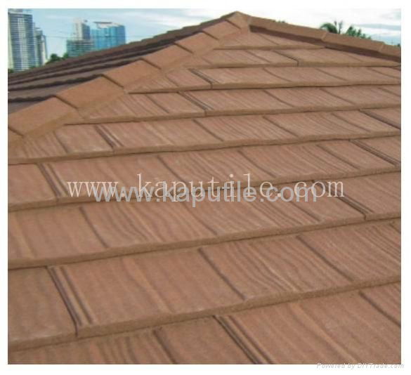 Shake Stone-Coated Roofing Tile 1320mm*420mm*0.4mm 5