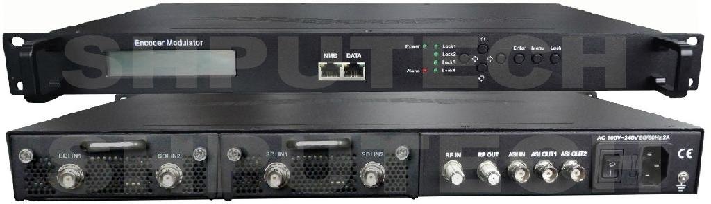 SP-EM5454D 4*SDI to DVB-C/T/ISDB/ATSC-T MPEG2/4 HD Encoder Modulator