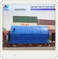 horizontal condenser waste tire oil recycling machine export to IRAN