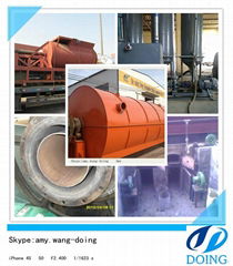 100% environmental friendly and hot selling pyrolysis dump tire oil recycling 