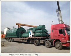 superior quality dump tire recycling machine to diesel gasoline oil 