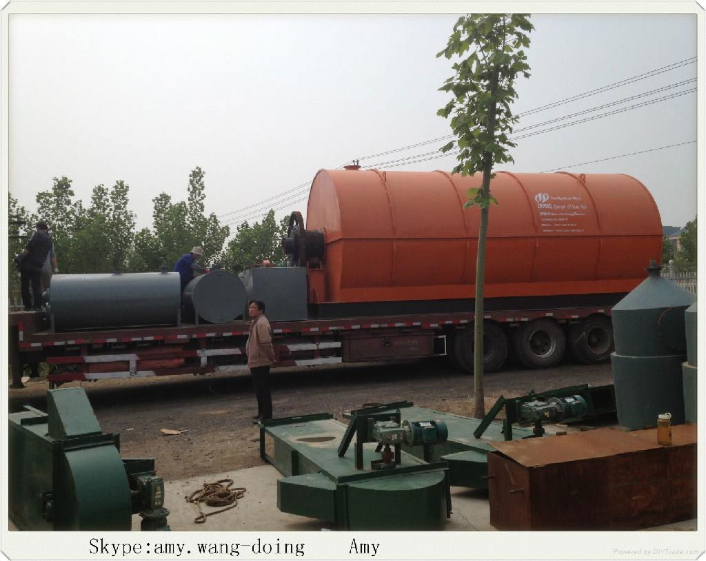 superior quality dump tire recycling machine to diesel gasoline oil  5