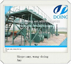 5/6/8/10T pollution-free high 45% oil-yield dump tyre oil refining machine