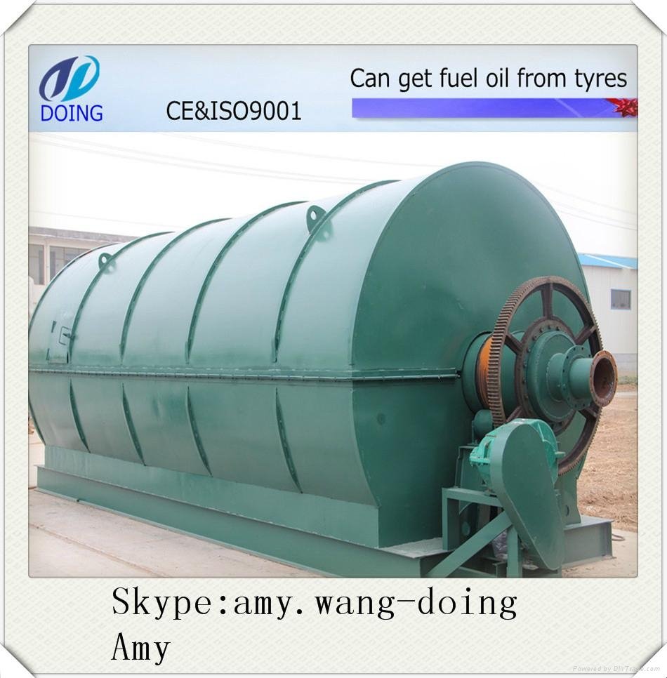 5/6/8/10T pollution-free high 45% oil-yield dump tyre oil refining machine 5