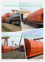 Used Scrap Tyre Recycling to Oil Macine of Henan Doing 