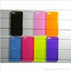New lear high quality Hard plactic Case for iPhone 5,Back Case Cover for ip5 