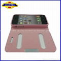 high quality hot salling cheap case for iPhone 4 Leather Flip Bag ,for ip4  4