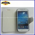 High Quality Cheap Stand Leather Cover Case for Samsung i9500 Galaxy S4 mini,for 3