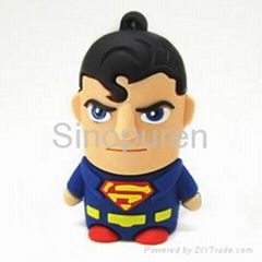 cartoon 2GB PVC  usb flash memory