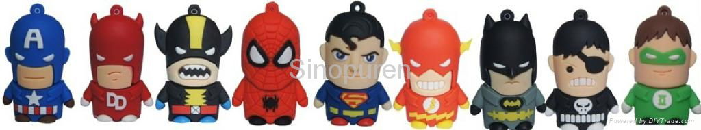 cartoon 2GB PVC  usb flash memory 5