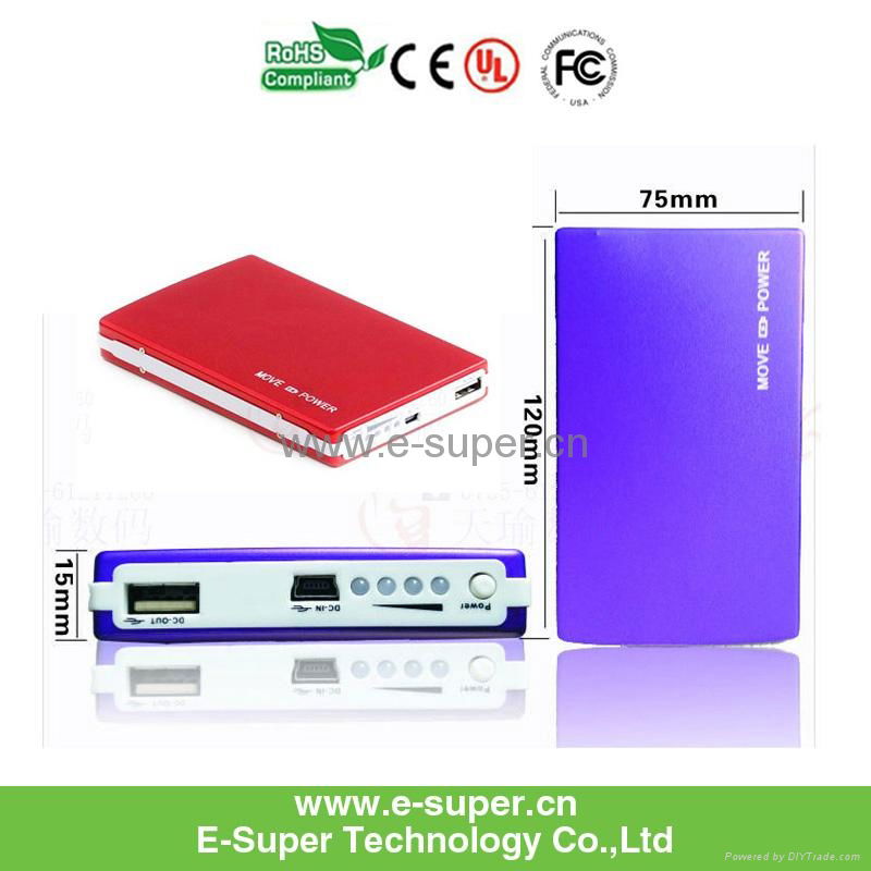 mobile power bank high capacity external charger for moible phone 4