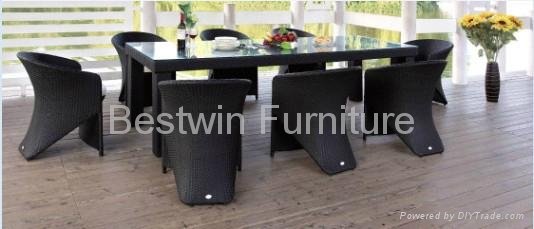 Rattan Chair & Table Set BW-1035C& BW-7035DT 1