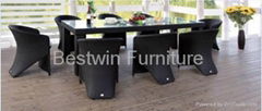 Rattan Chair & Table Set BW-1035C&