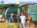 waste tyre recycling machine turn waste tyre plastic to fuel oil 1