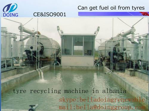 waste tyre recycling machine turn waste tyre plastic to fuel oil 3