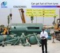 waste tyre recycling machine turn waste tyre plastic to fuel oil 4