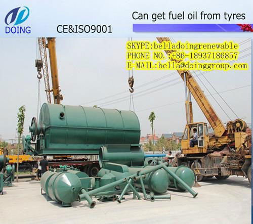 waste plastic recycling machine turn waste tyre plastic to fuel oil 3