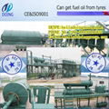 waste to oil machine turn waste tyre