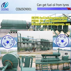waste to oil machine turn waste tyre plastic to fuel oil