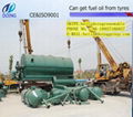 tyre oil refinery  machine turn waste tyre plastic to fuel oil 1
