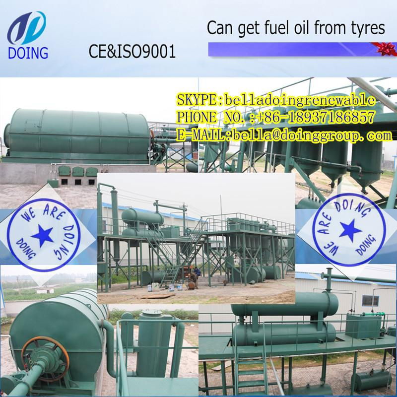 used tyre pyrolysis machine turn waste tyre plastic rubber to fuel oil 2