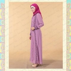 MF18708 new design cotton embroidery baju kurung muslim wear